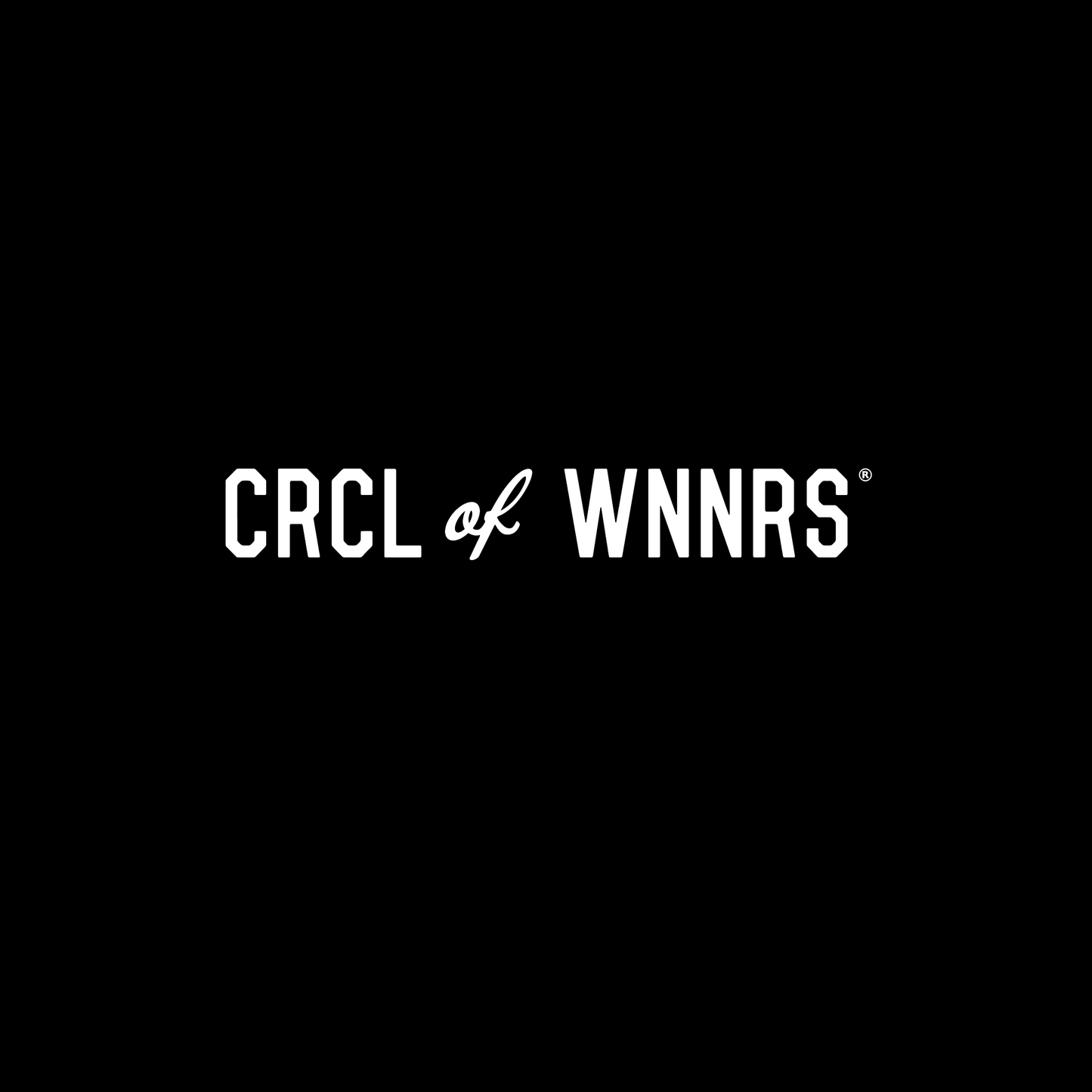 CRCL OF WNNRS Wordmark Longsleeve (BLACK)