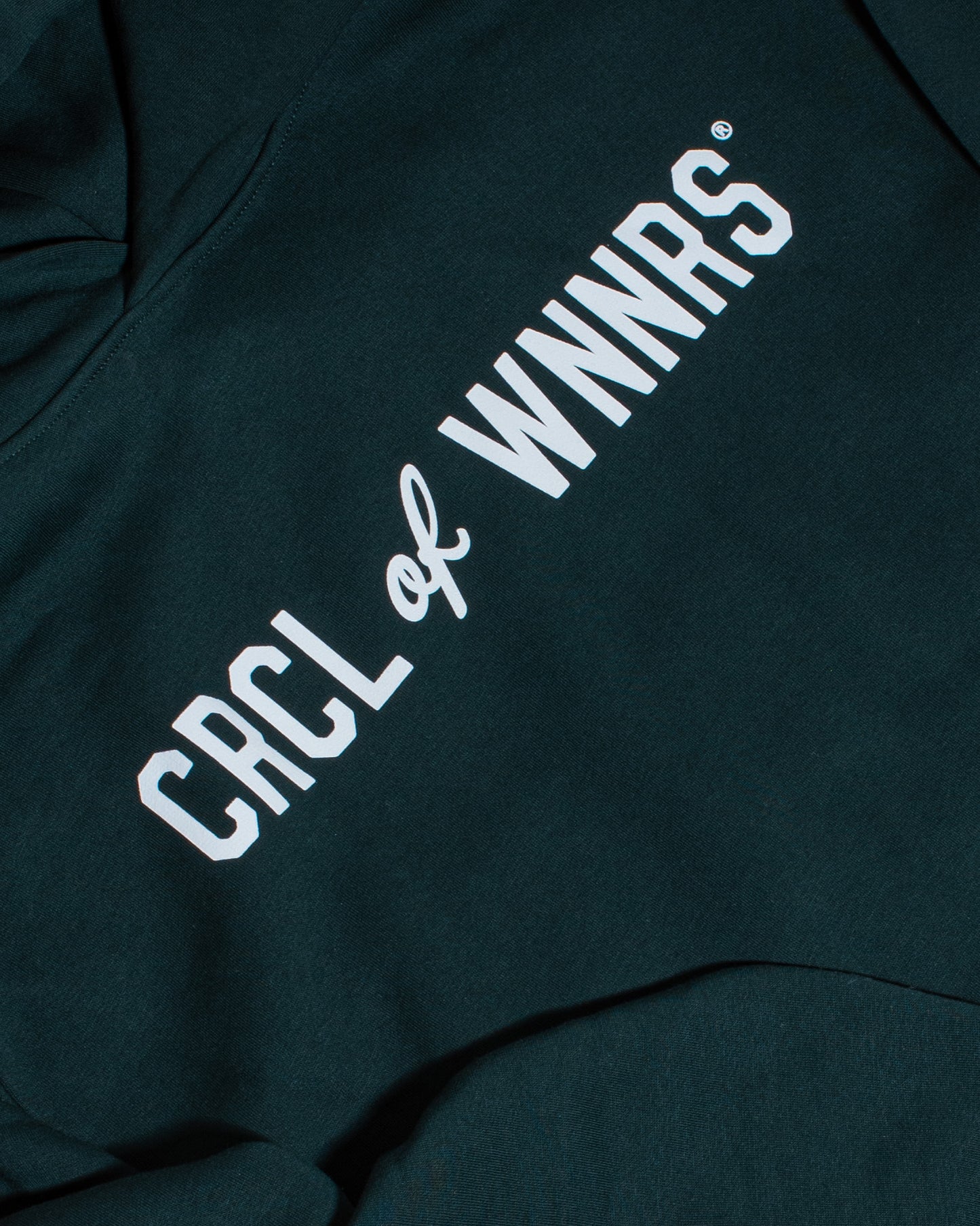CRCL OF WNNRS Wordmark Hoodie (PINE GREEN)