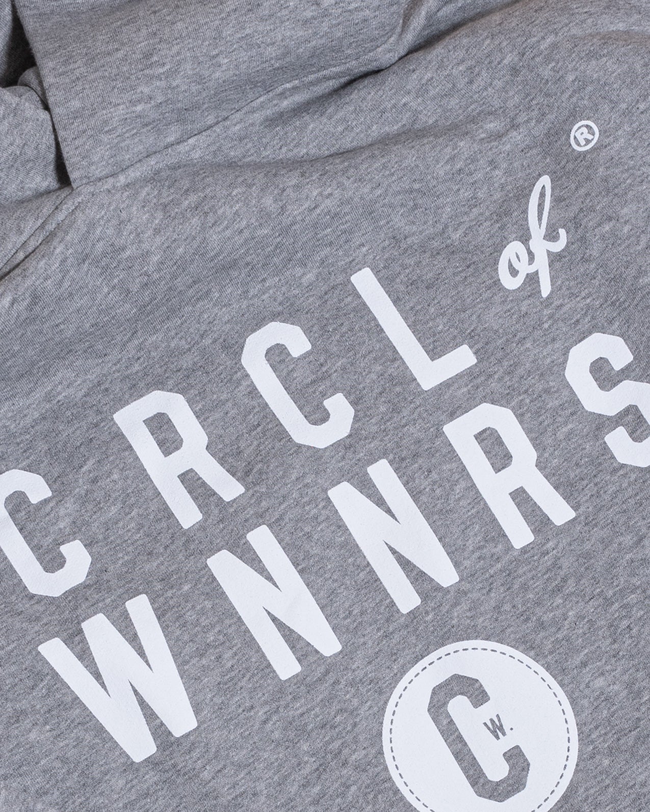 CRCL OF WNNRS Stacked Logo Hoodie (HEATHER GREY)