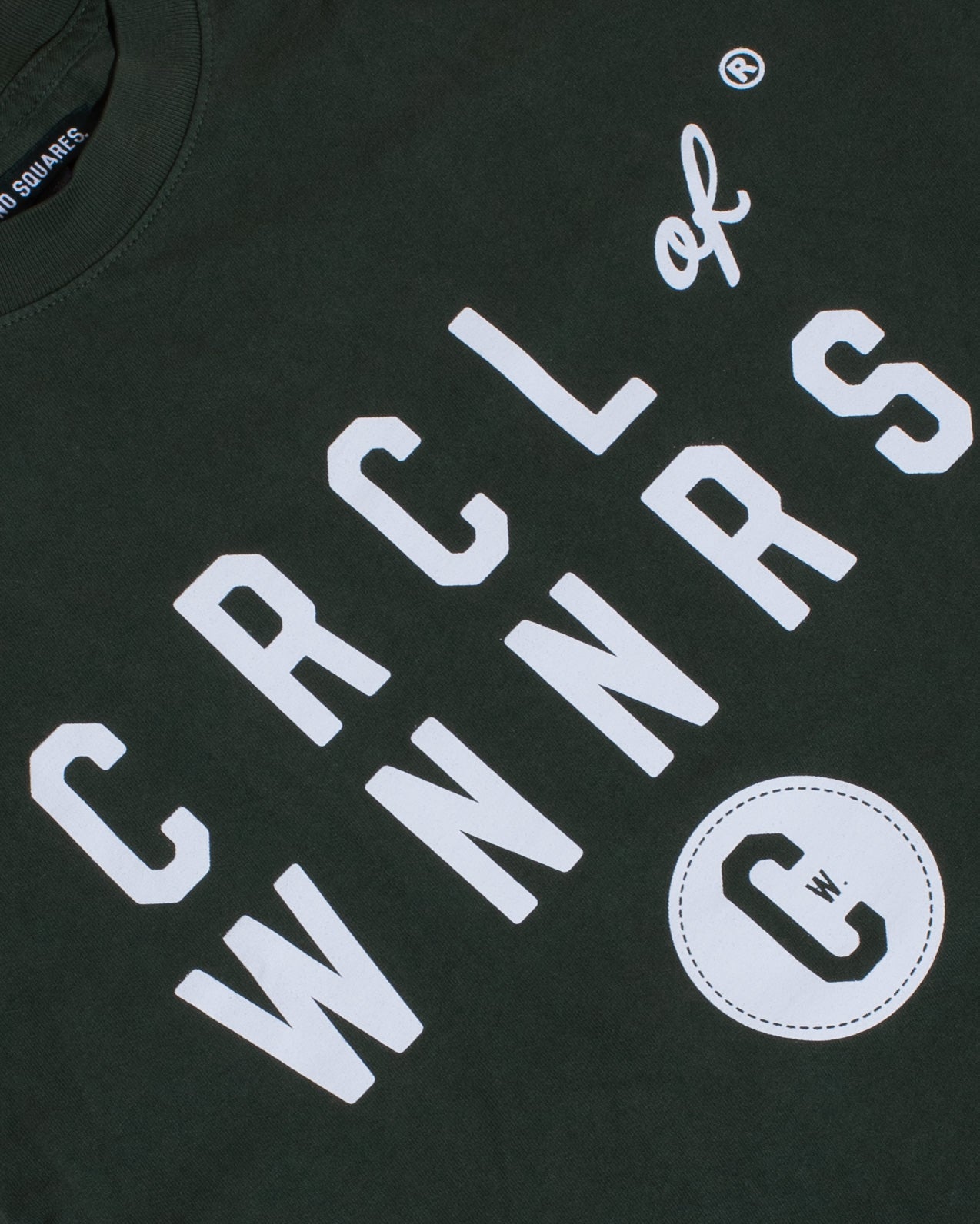 CRCL OF WNNRS Stacked Logo Tee (ARMY GREEN)