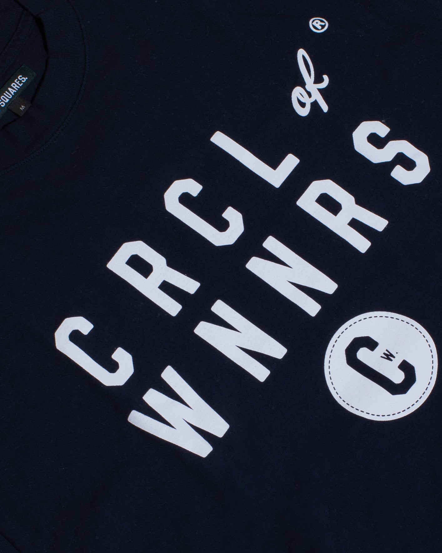 CRCL OF WNNRS Stacked Logo Tee (NAVY)
