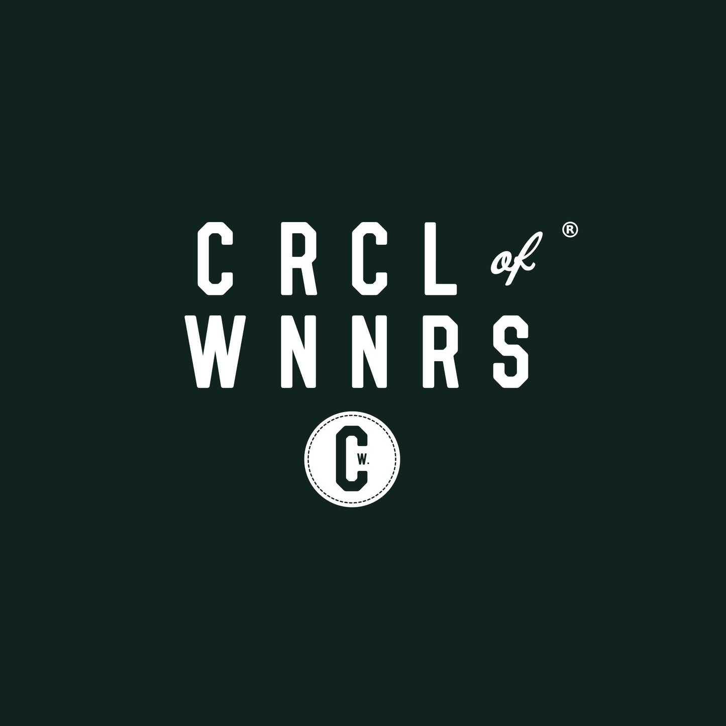 KIDS - CRCL OF WNNRS Stacked Logo Tee (PINE GREEN)