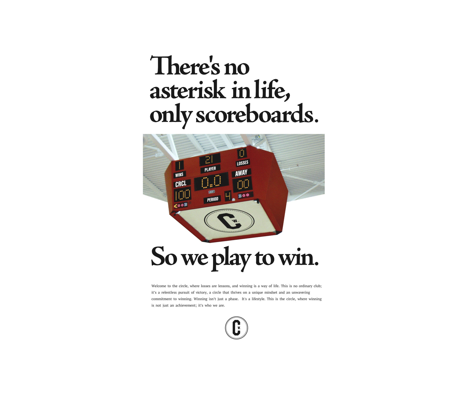 'PLAY TO WIN' Scoreboard Tee