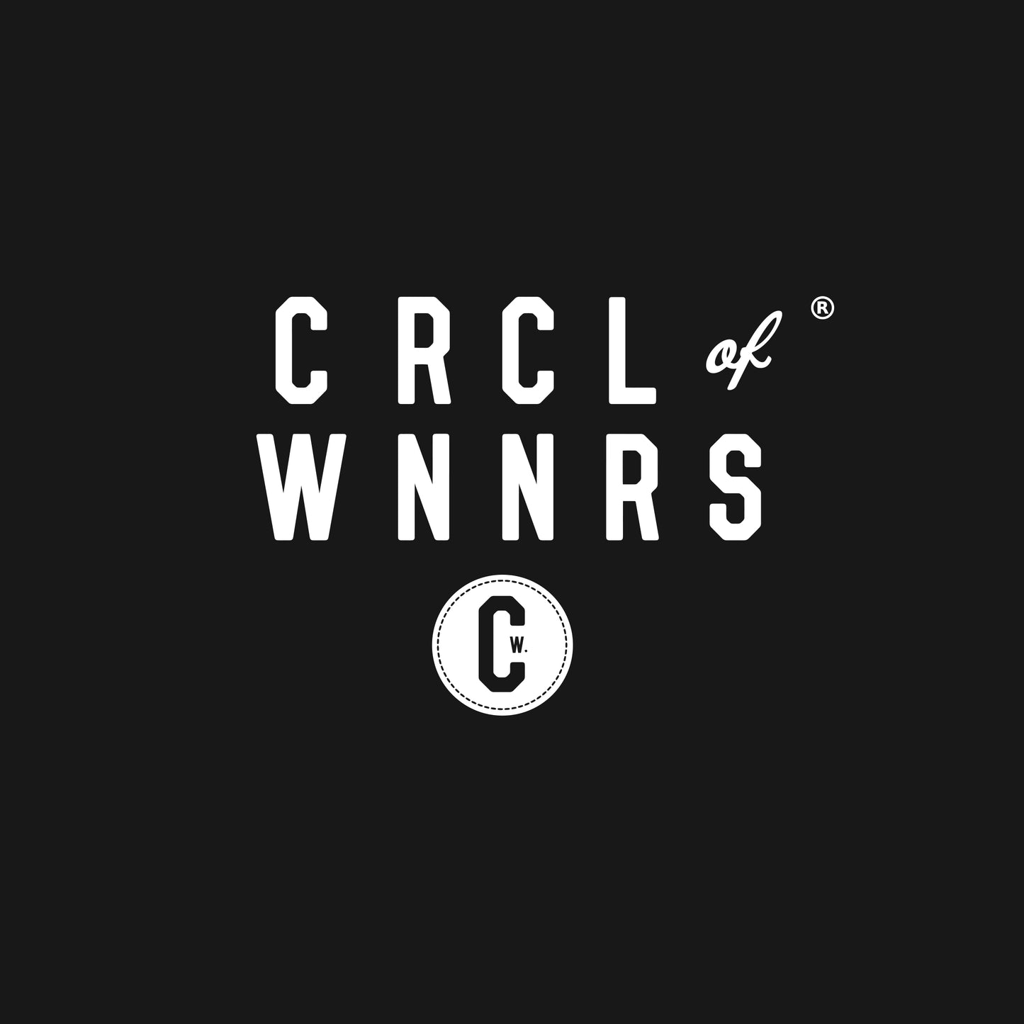 KIDS - CRCL OF WNNRS Stacked Logo Hoodie (BLACK)