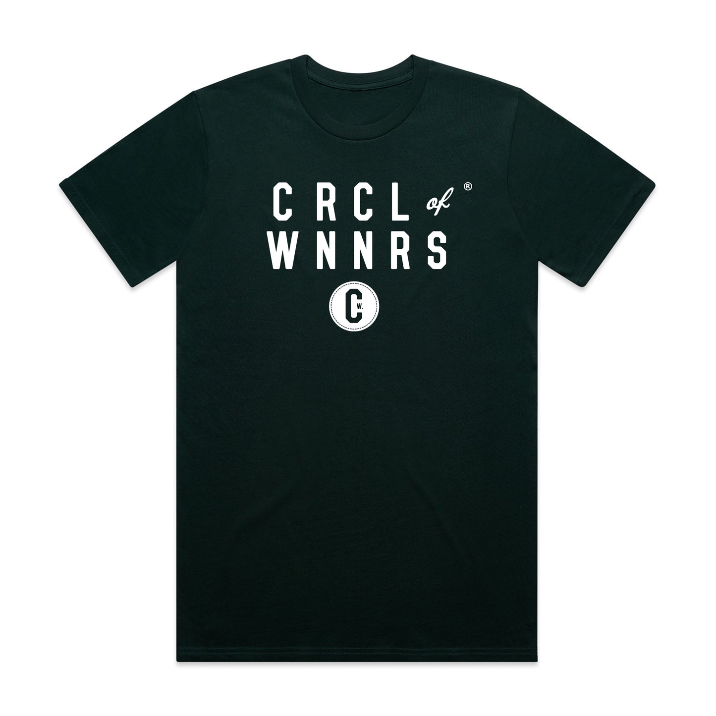 KIDS - CRCL OF WNNRS Stacked Logo Tee (PINE GREEN)