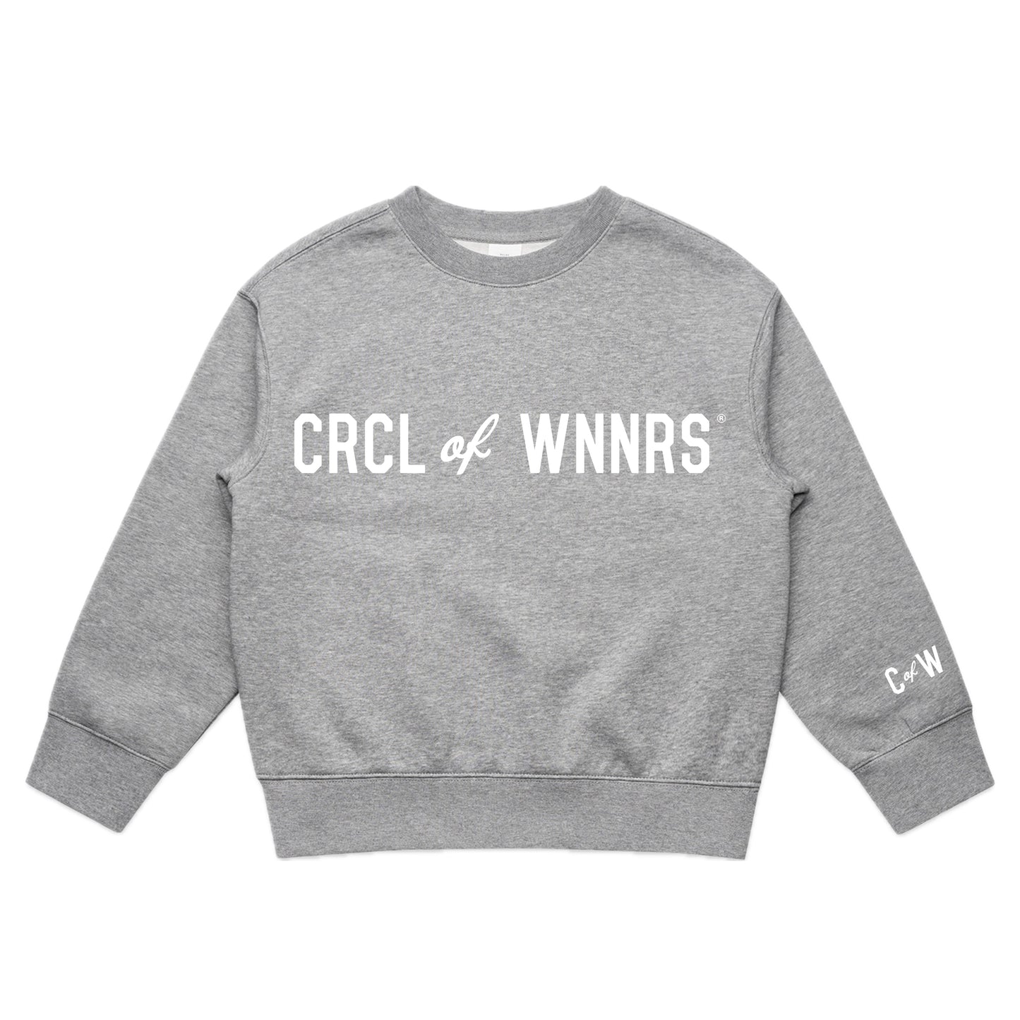 KIDS - CRCL OF WNNRS Wordmark Hoodie (HEATHER GREY)
