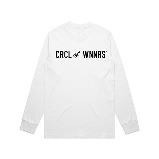 CRCL OF WNNRS Wordmark Longsleeve (WHITE)
